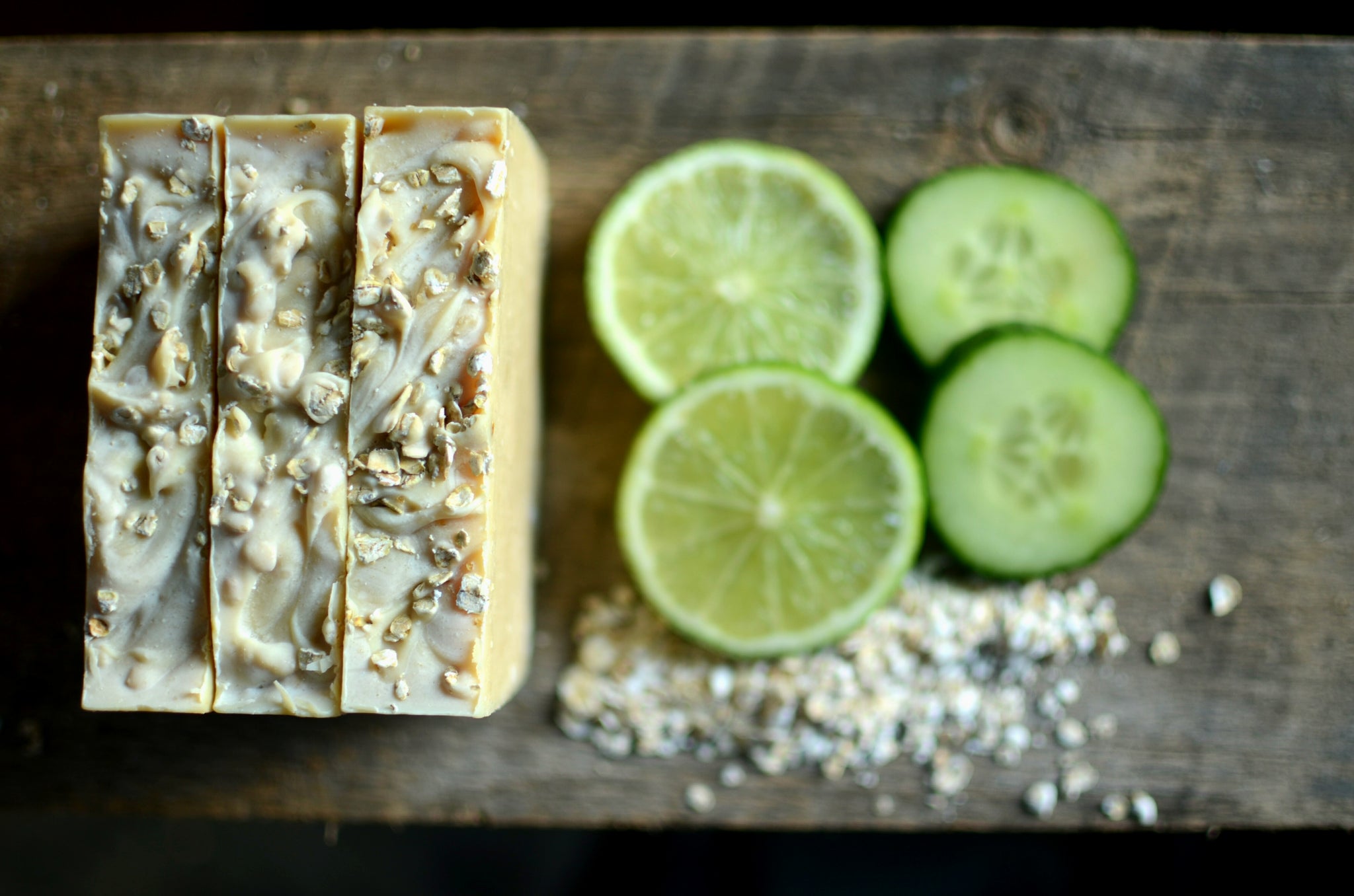 Cucumber lime -goat milk soap