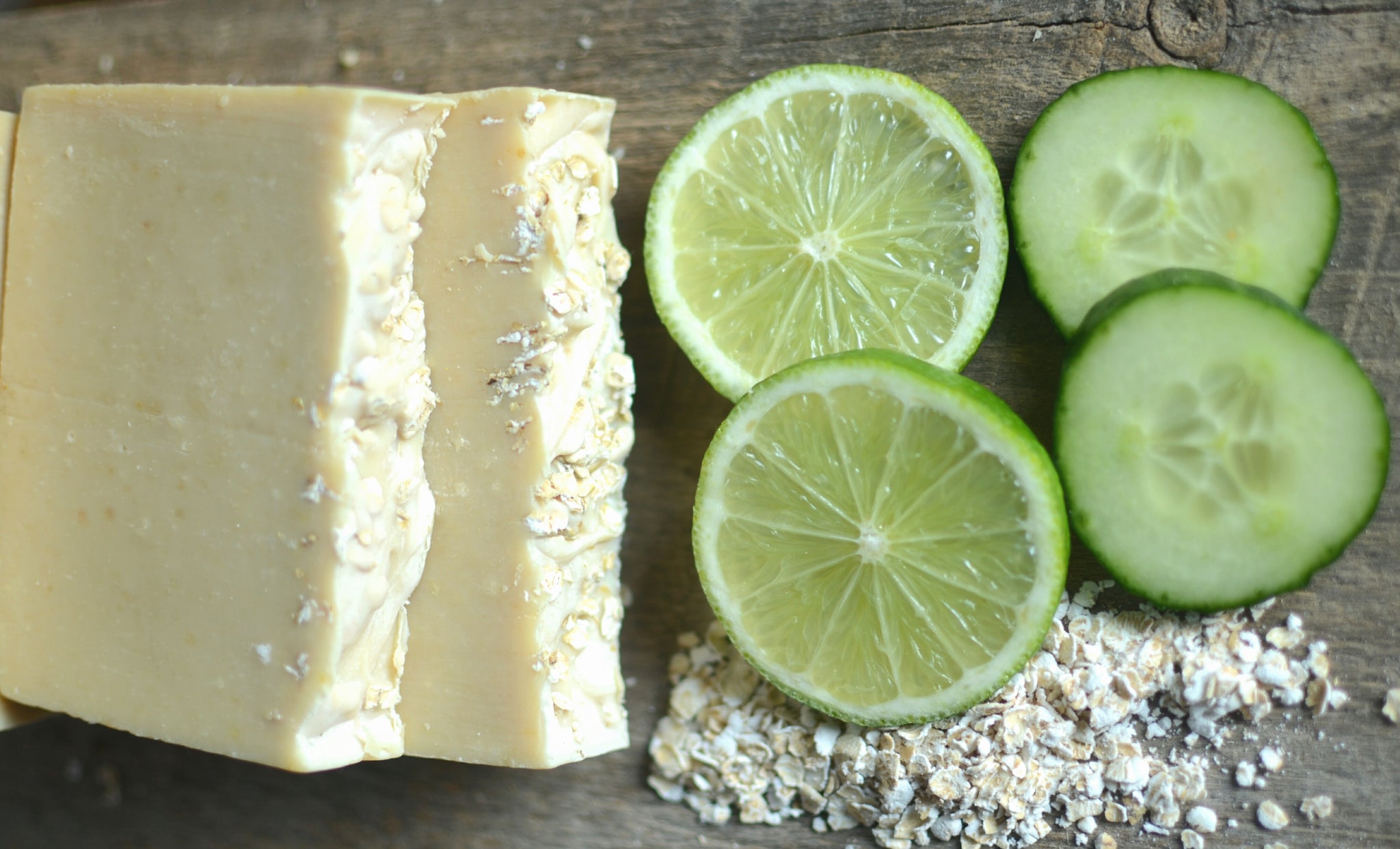 Cucumber lime -goat milk soap